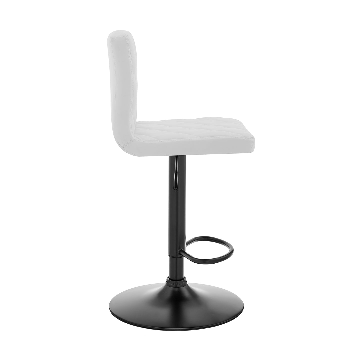 Duval Adjustable Faux Leather Swivel Bar Stool