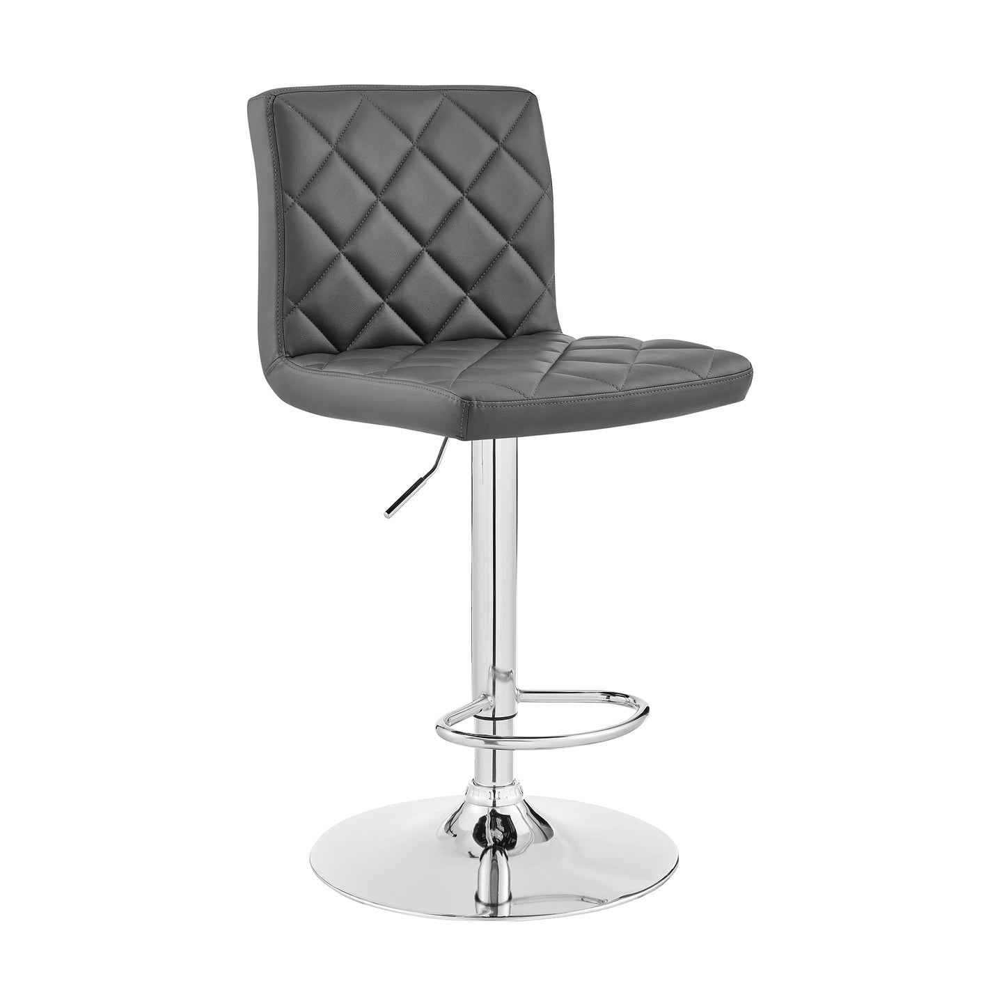 Duval Adjustable Faux Leather Swivel Bar Stool