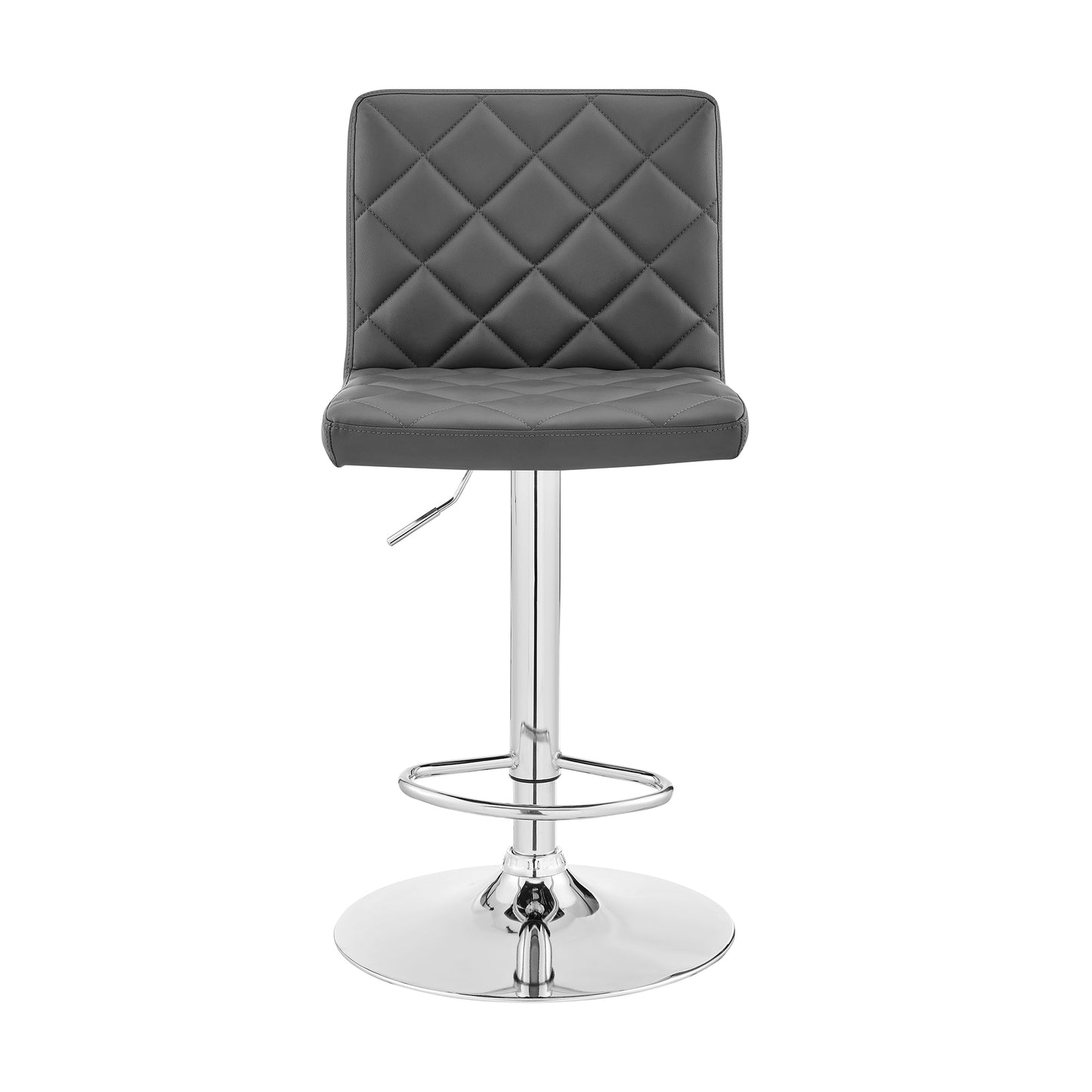 Duval Adjustable Faux Leather Swivel Bar Stool