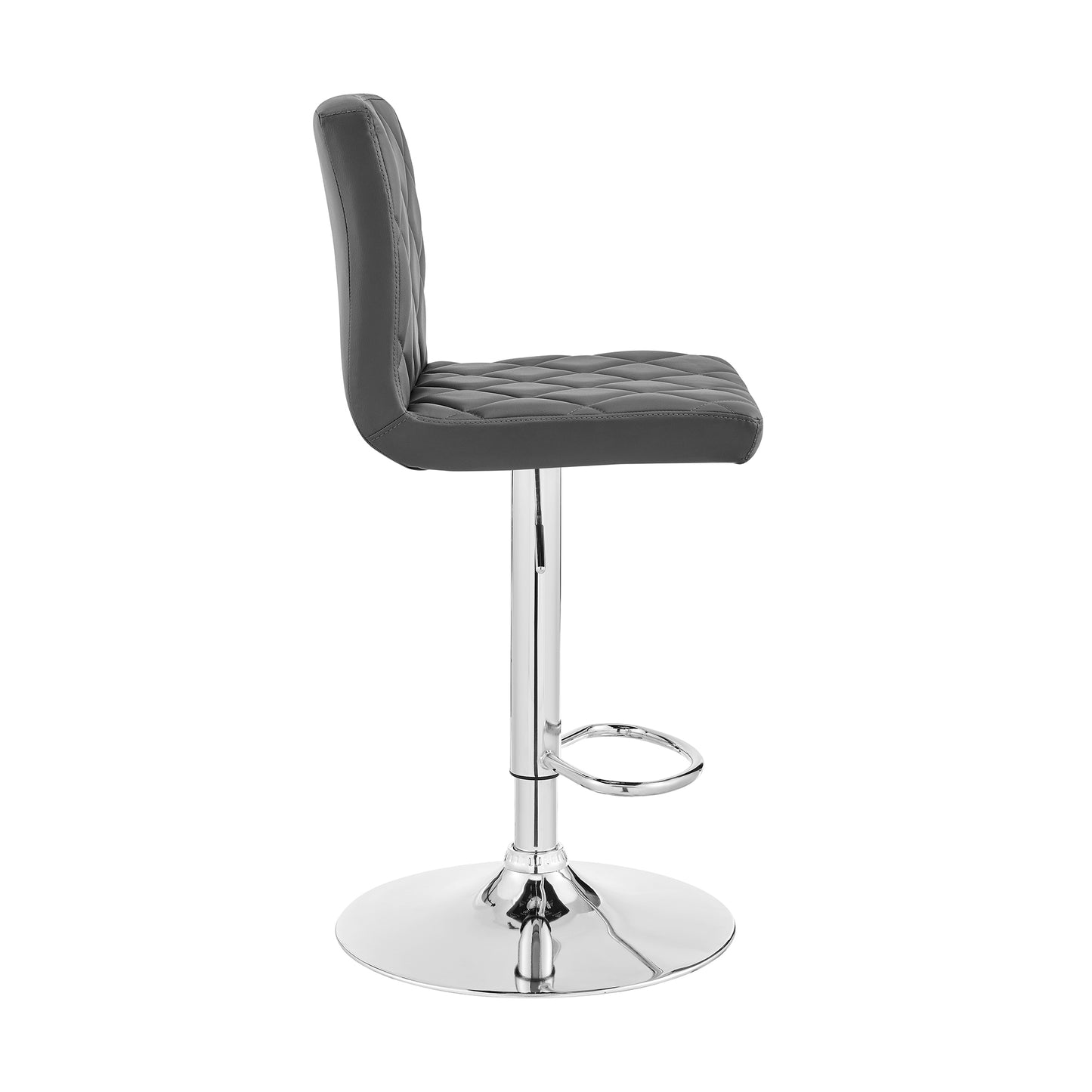 Duval Adjustable Faux Leather Swivel Bar Stool
