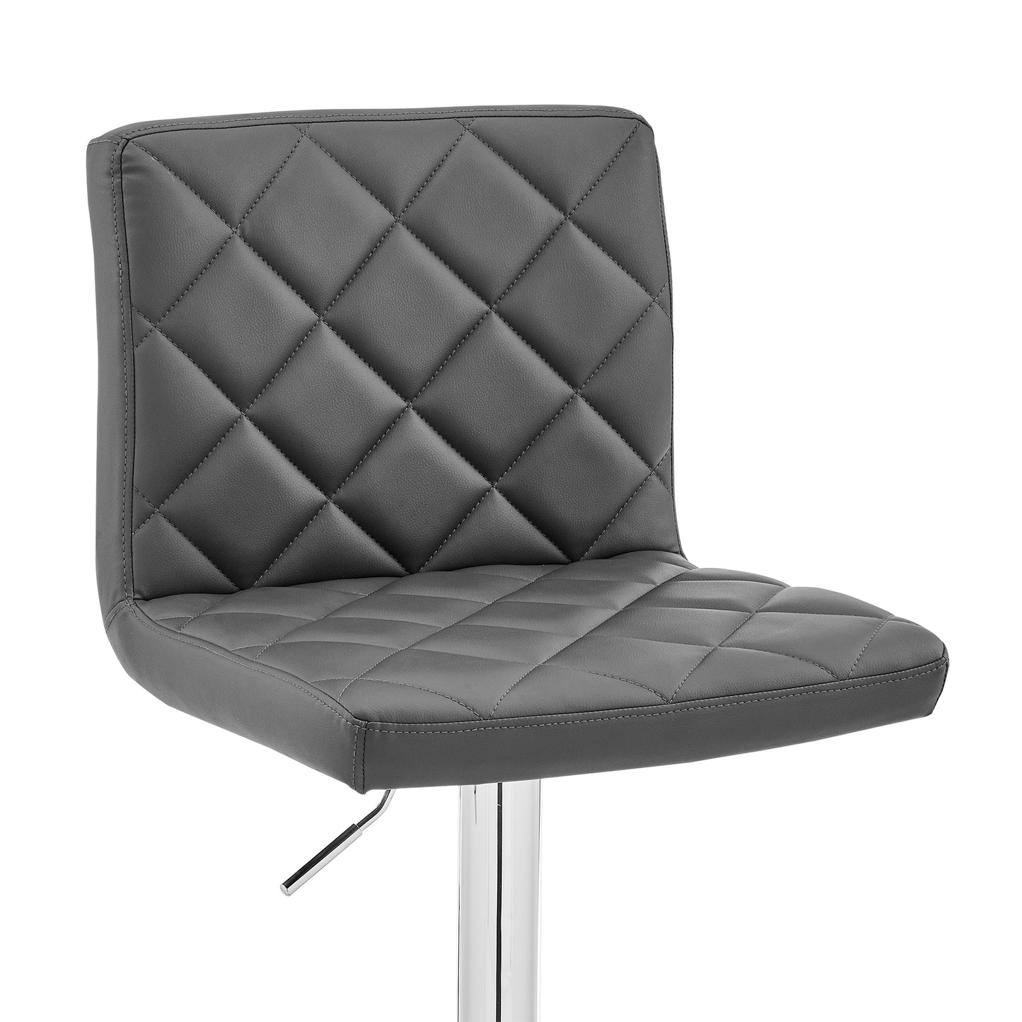 Duval Adjustable Faux Leather Swivel Bar Stool