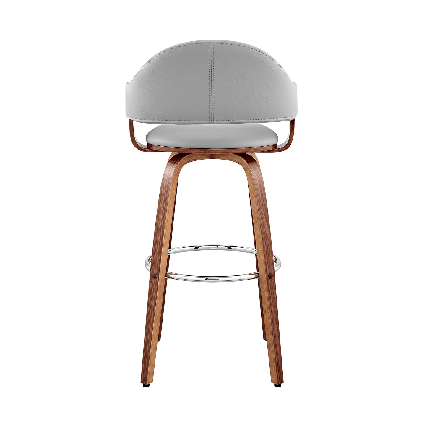Daxton Faux Leather and Wood Bar Stool in Various Heights and Finishes