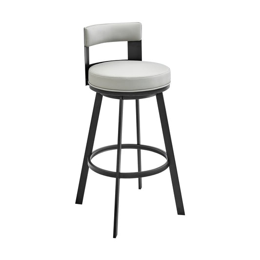 Flynn Swivel Counter and Bar Stool in Various Finishes and Faux Leather Options