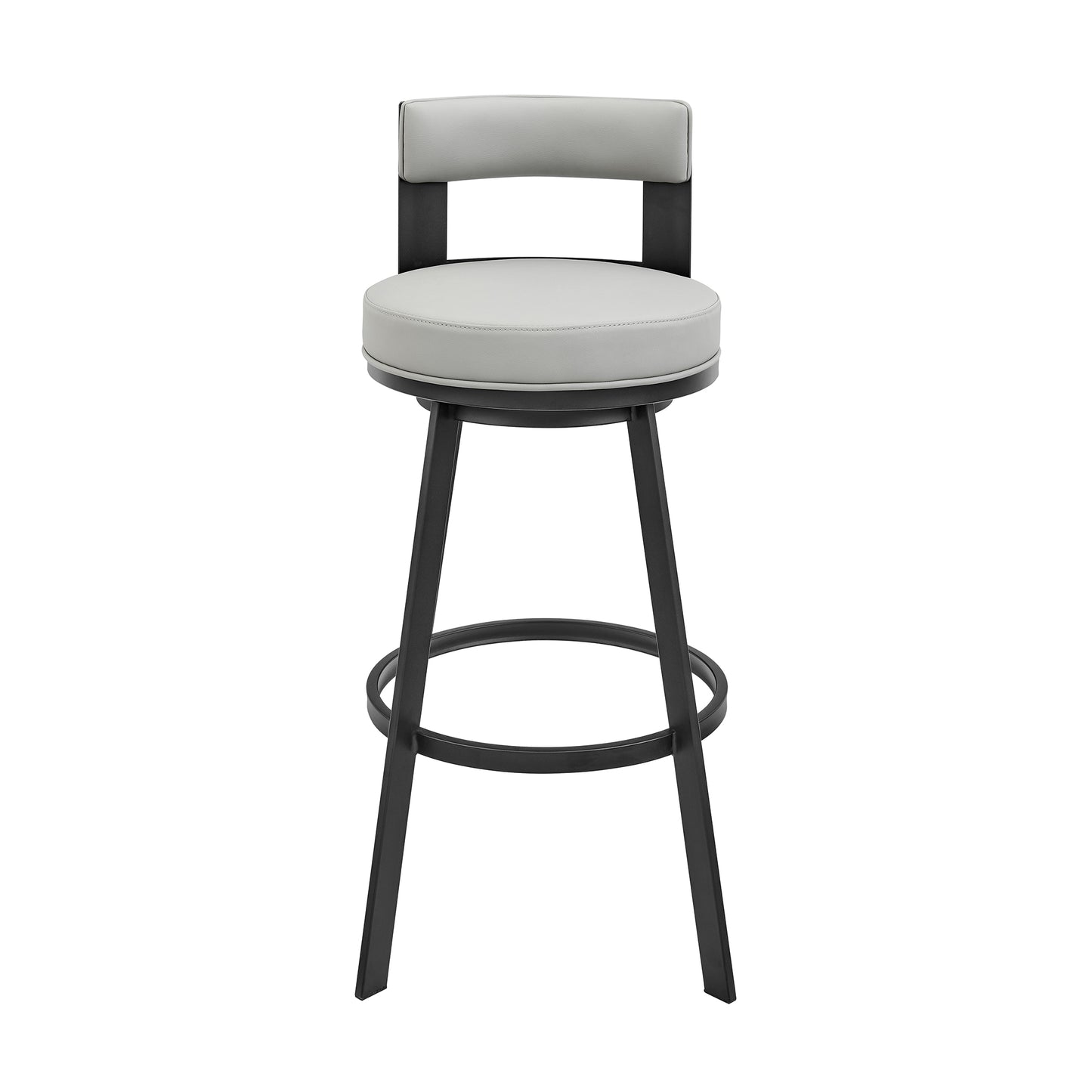 Flynn Swivel Counter and Bar Stool in Various Finishes and Faux Leather Options