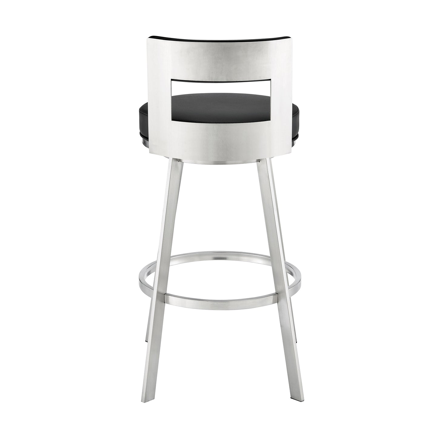 Flynn Swivel Counter and Bar Stool in Various Finishes and Faux Leather Options