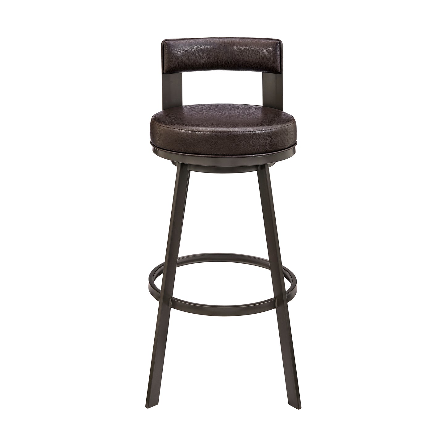 Flynn Swivel Counter and Bar Stool in Various Finishes and Faux Leather Options