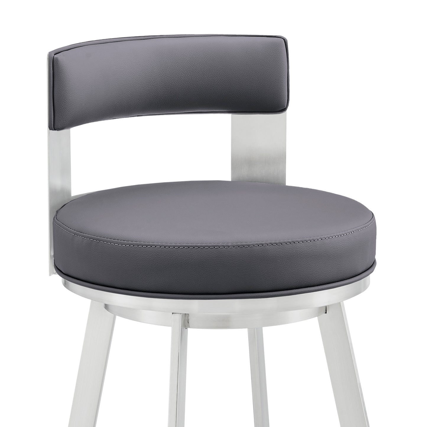 Flynn Swivel Counter and Bar Stool in Various Finishes and Faux Leather Options