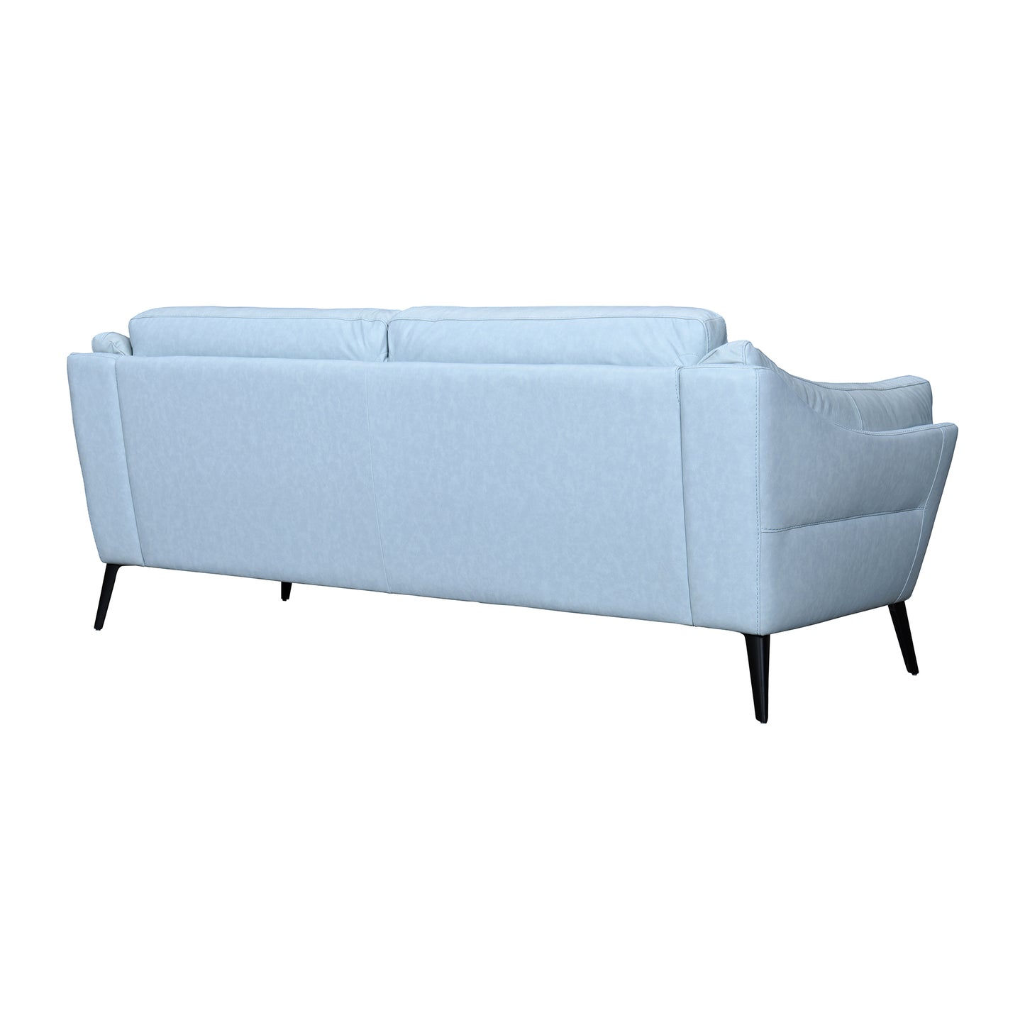 Franz Sky Blue Leather Sofa