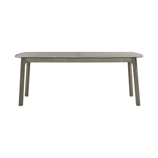 Holland Extendable Rectangle 98" Dining Table in Gray Oak