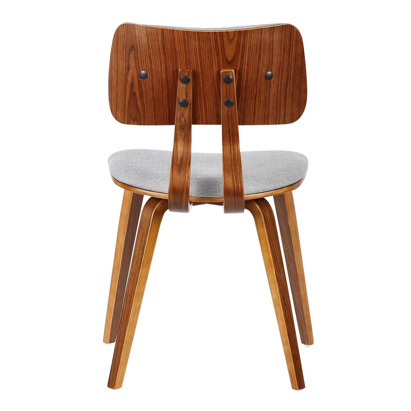 Jaguar Mid-Century Dining Chair in Walnut Wood and Fabric