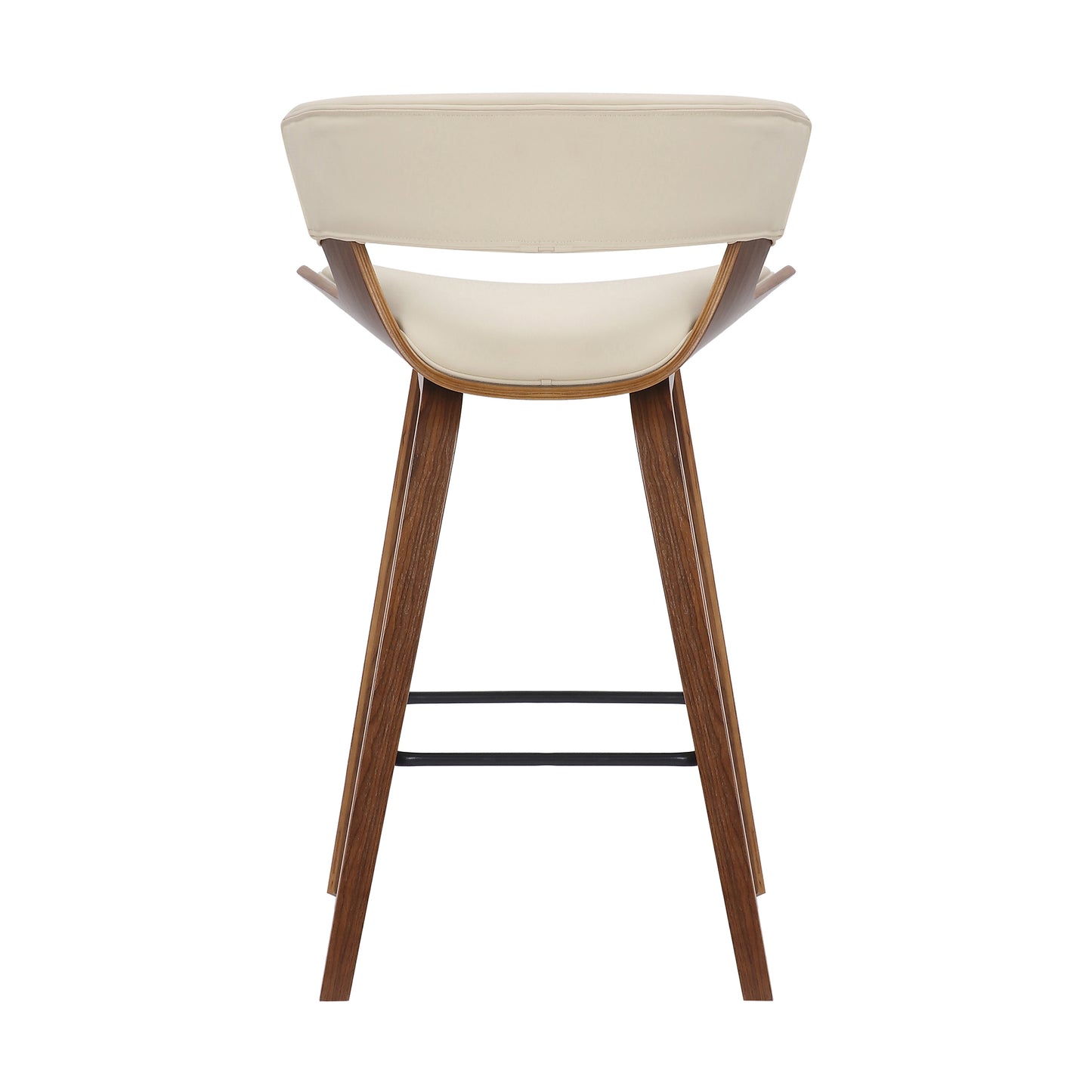 Jagger Modern 26" Wood and Faux Leather Counter Height Barstool