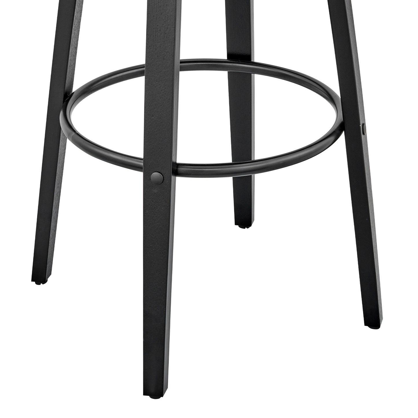 Julius Faux Leather and Wood Bar Stool - Available in Multiple Heights and Finishes