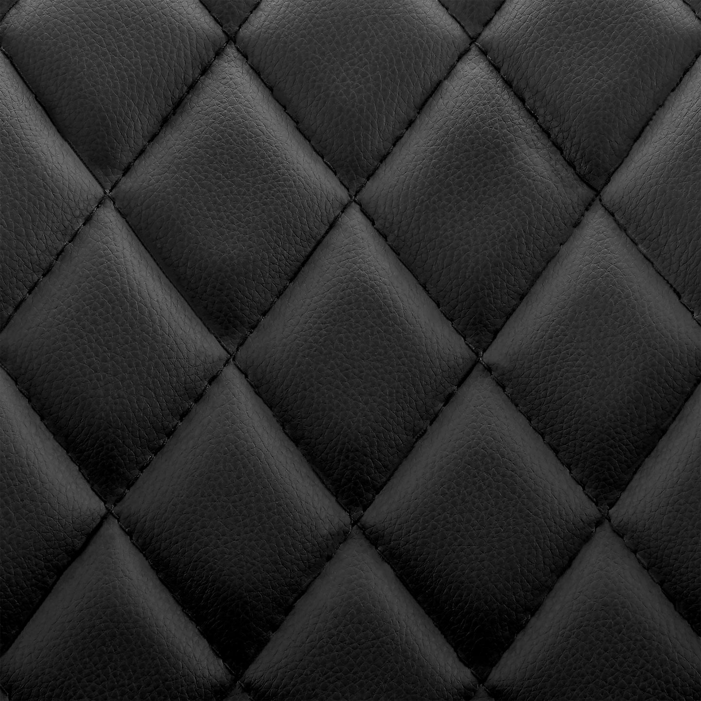 Leland Adjustable Faux Leather and Chrome Finish Bar Stool