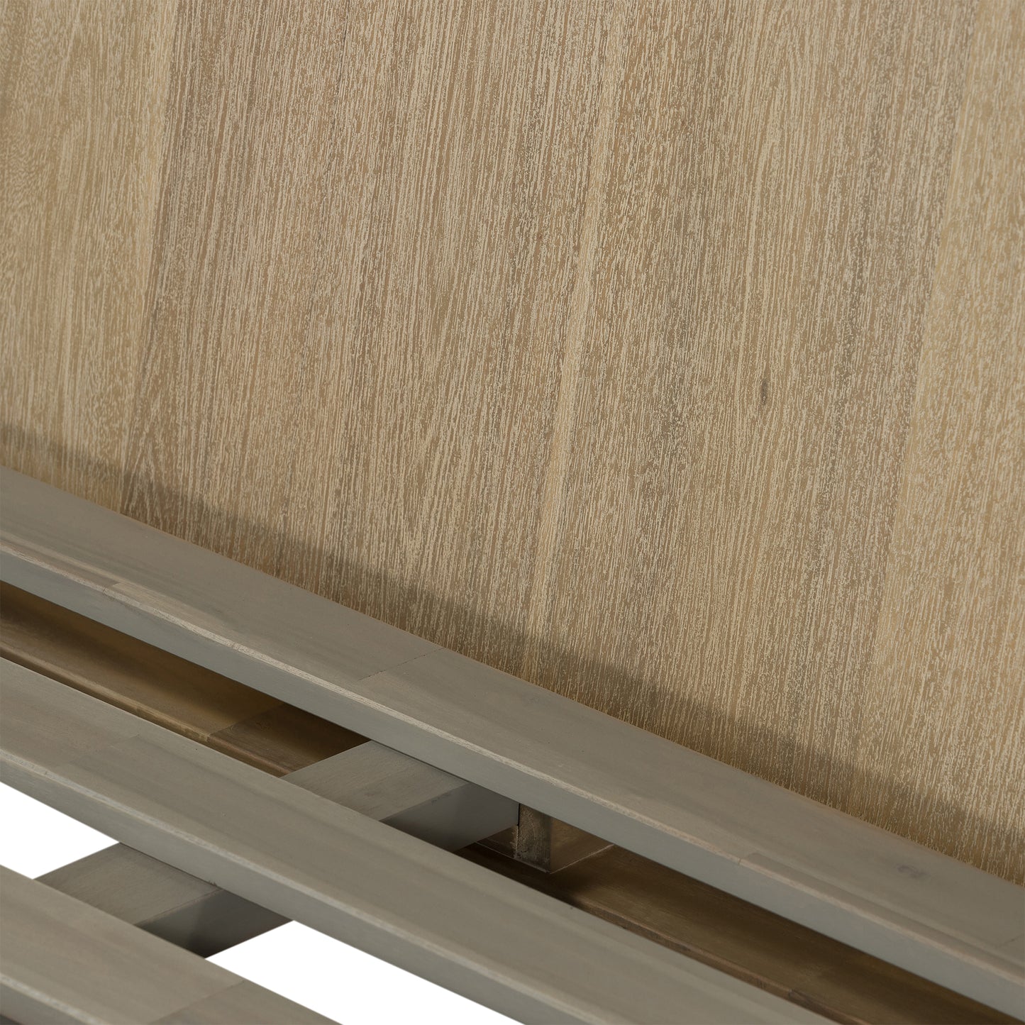 Baly Acacia Mid-Century Sandblast Platform Bed