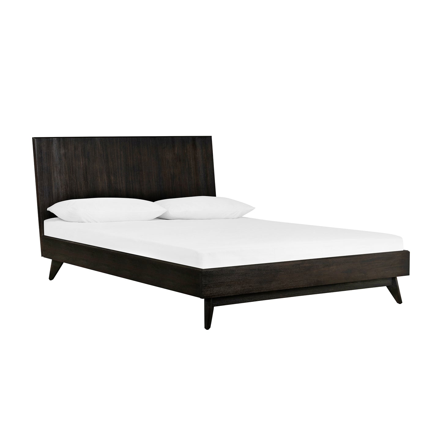 Baly Acacia Mid-Century Sandblast Platform Bed