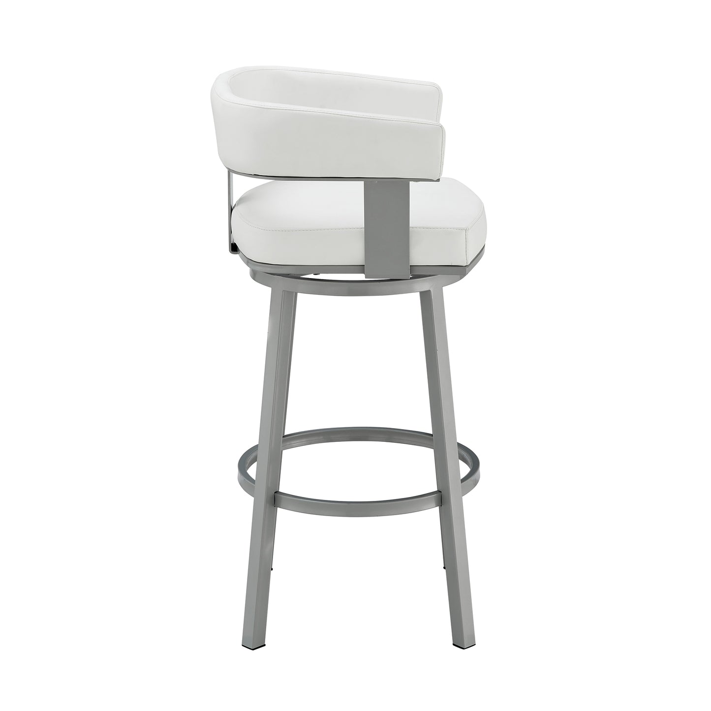 Lorin Swivel Bar Stool in Various Finishes and Faux Leather Options
