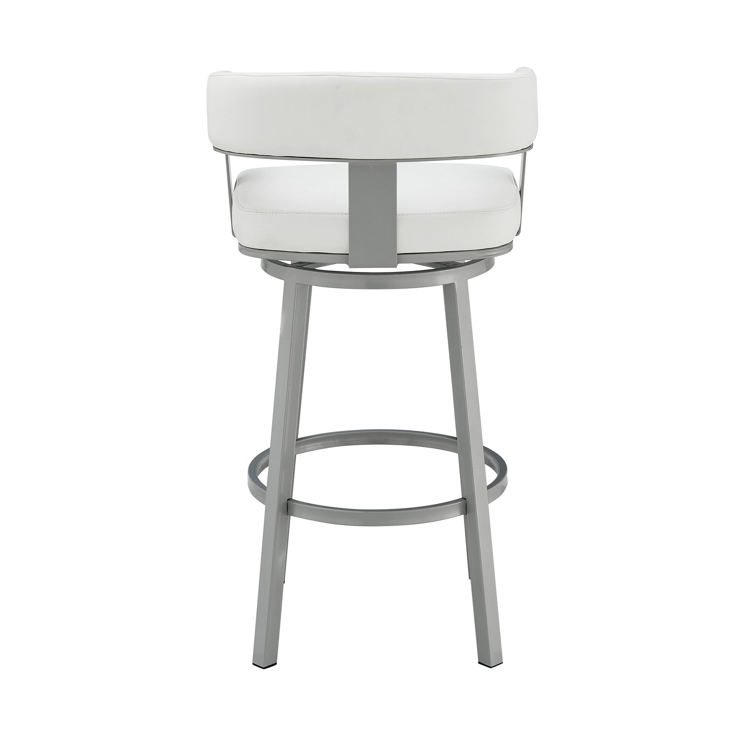 Lorin Swivel Bar Stool in Various Finishes and Faux Leather Options