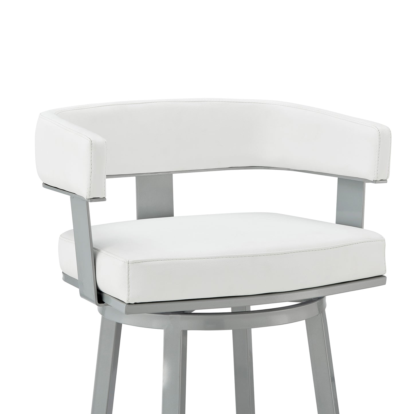 Lorin Swivel Bar Stool in Various Finishes and Faux Leather Options