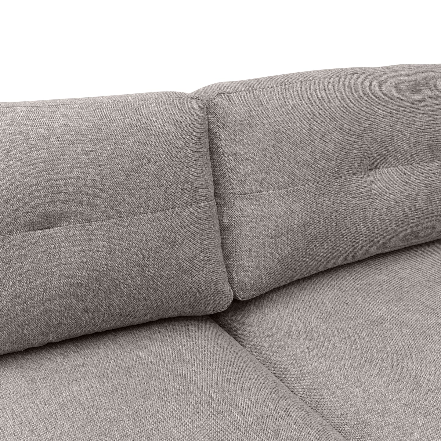 Michalina 84" Sofa with Black Metal Legs in Fabric and Velvet Options