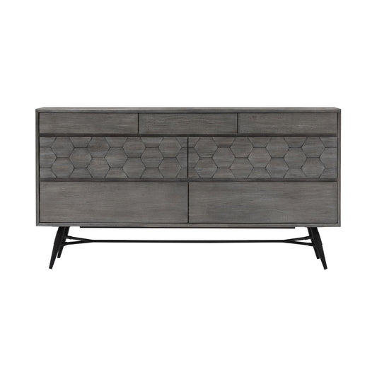 Makena 6 Drawer Dresser in Gray Acacia Wood