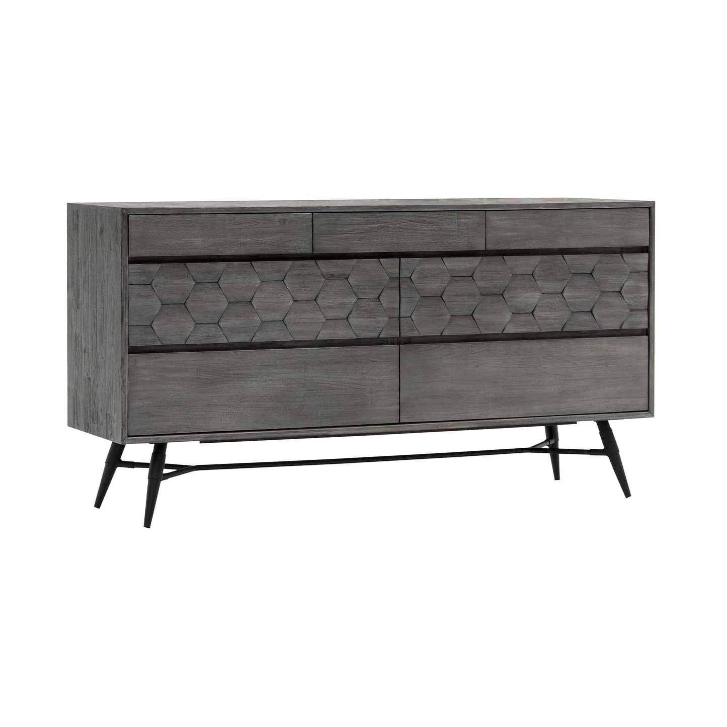 Makena 6 Drawer Dresser in Gray Acacia Wood
