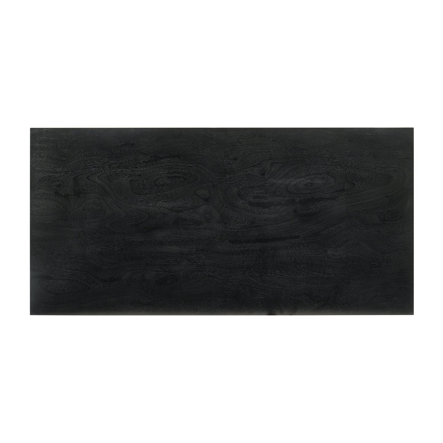 Petra Platform Wood Bed Frame in Black Finish