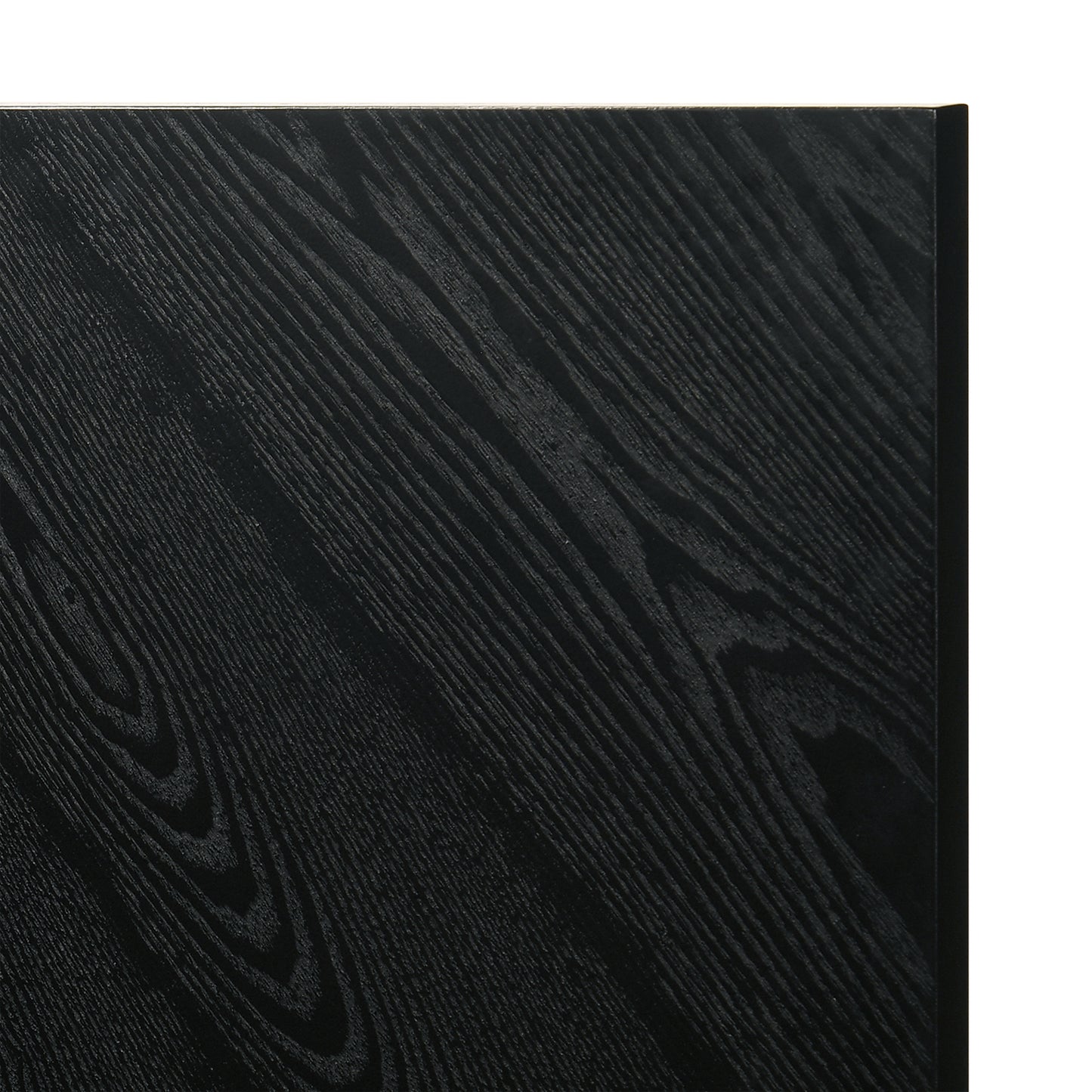 Petra King Platform Wood Bed Frame in Black Finish