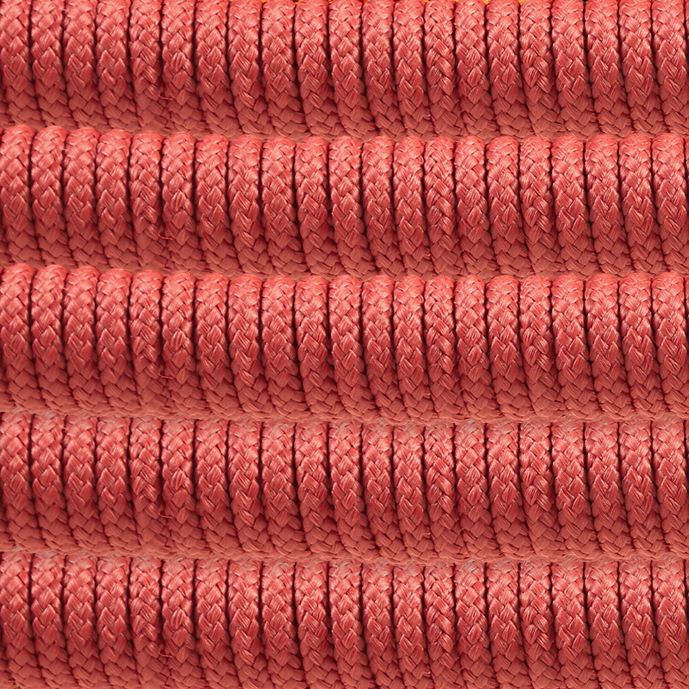 Snack Indoor Outdoor Stackable Steel Dining Chair with Brick Red Rope - Set of 2