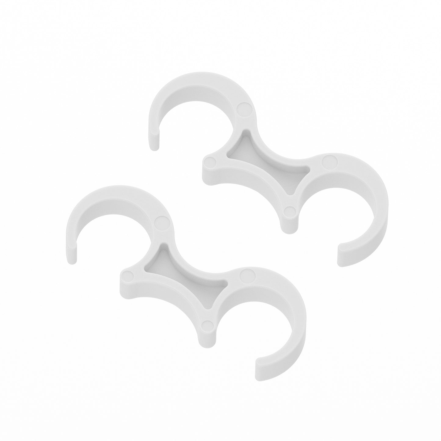 Lowe White Wide Plastic Ganging Clips - Set of 2 White LE-3-W-WHITE-GANG-GG