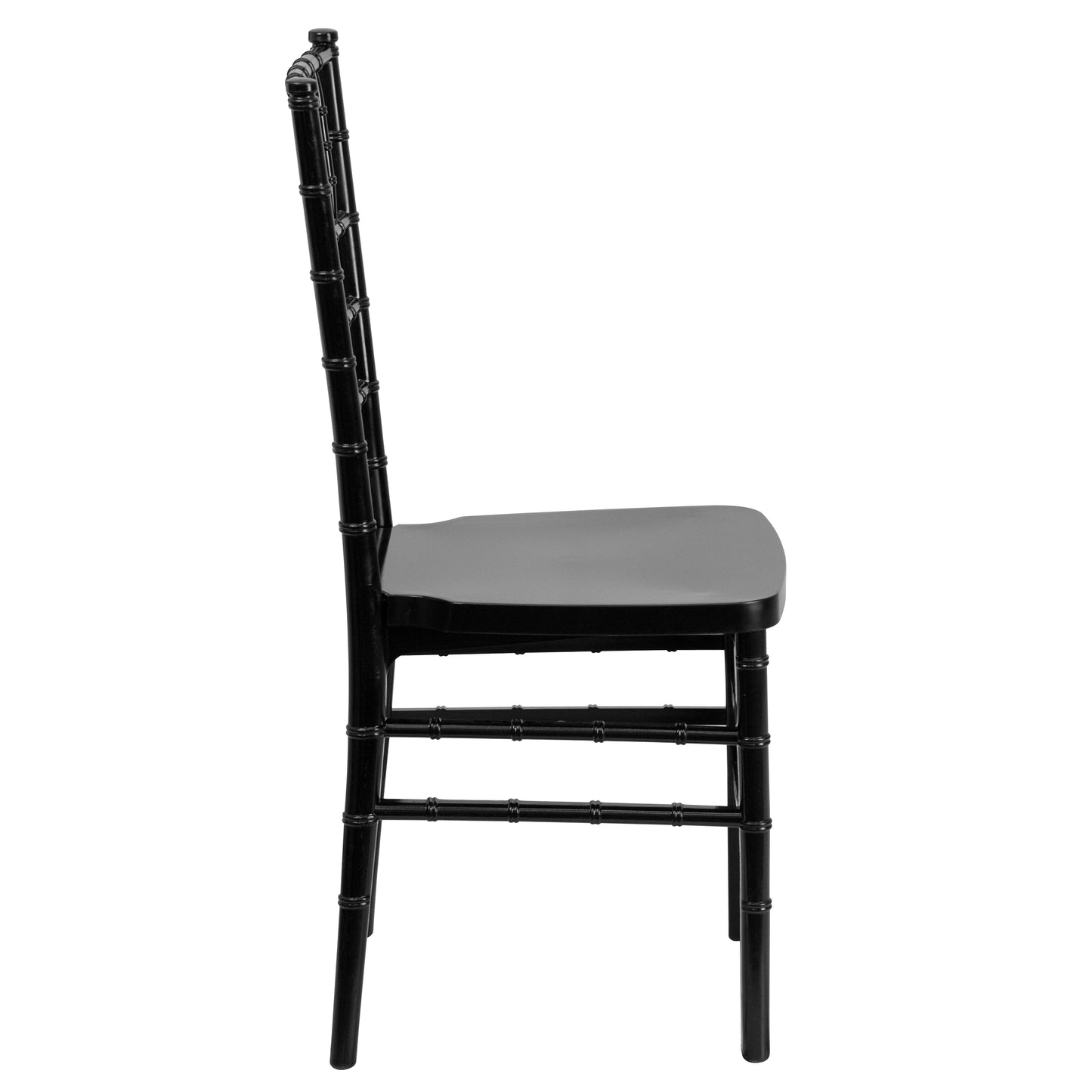 HERCULES PREMIUM Series Black Resin Stacking Chiavari Chair Black