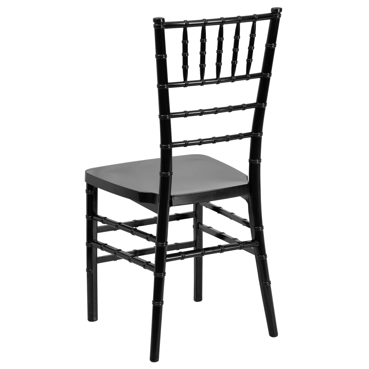 HERCULES PREMIUM Series Black Resin Stacking Chiavari Chair Black