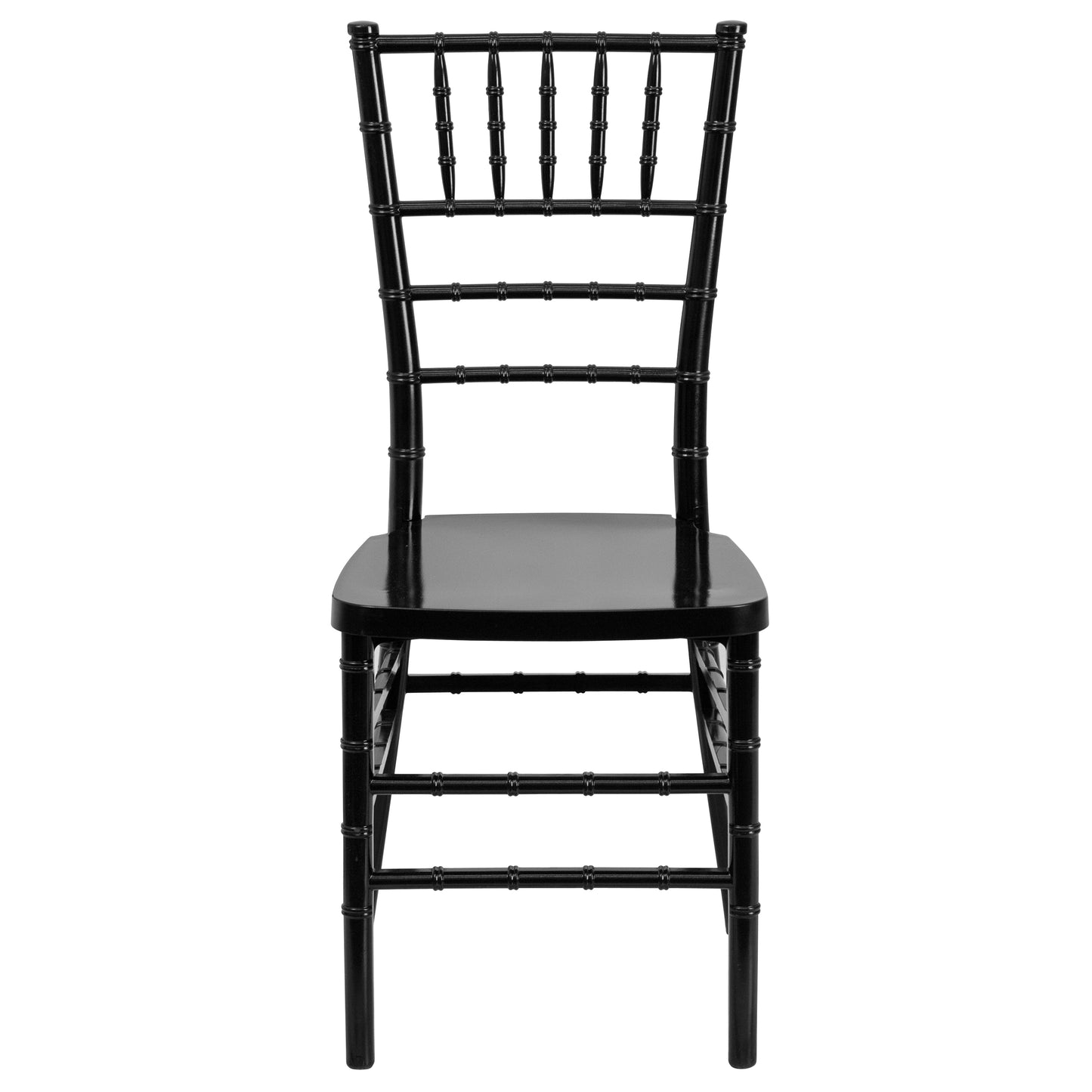 HERCULES PREMIUM Series Black Resin Stacking Chiavari Chair Black