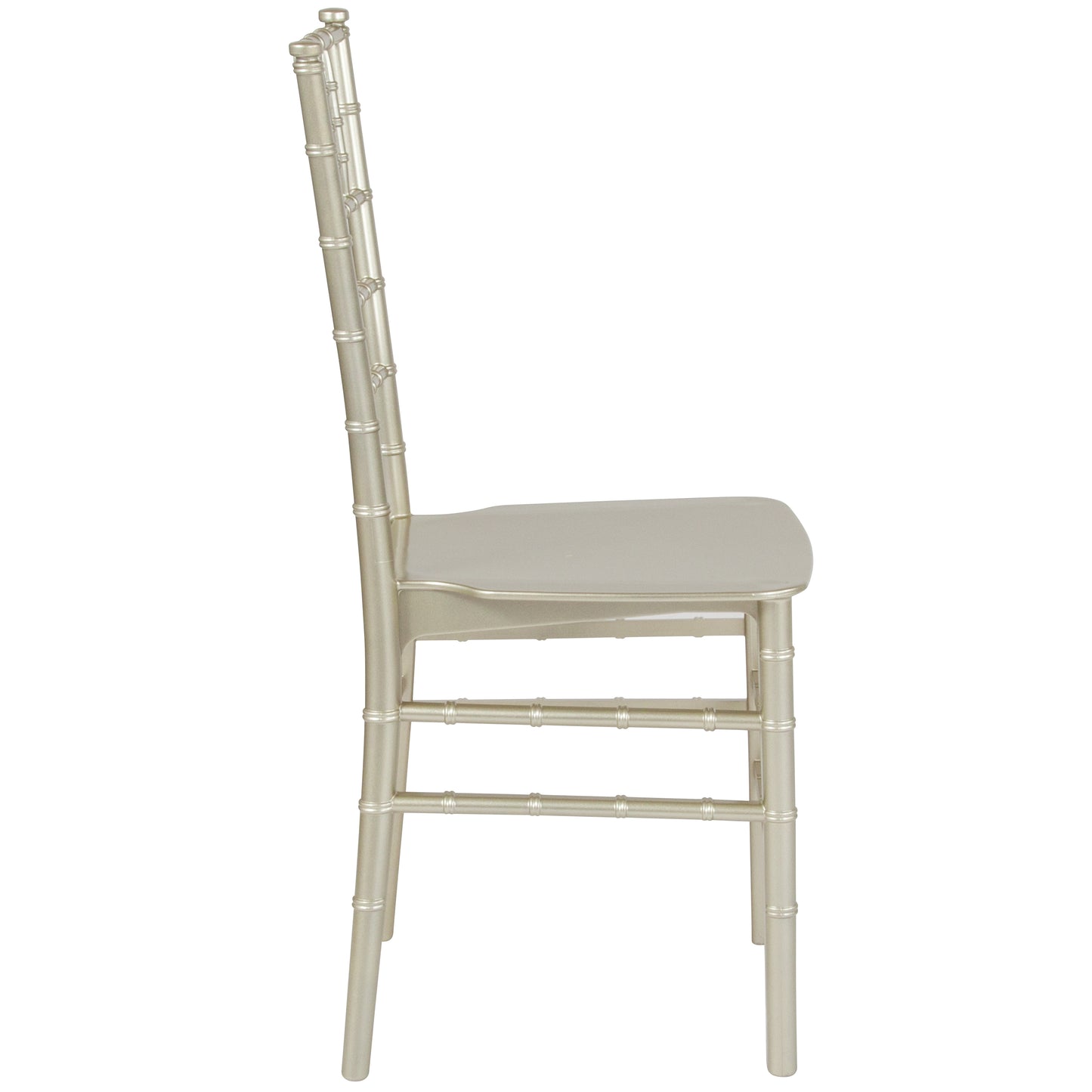 HERCULES Series Champagne Resin Stacking Chiavari Chair Champagne
