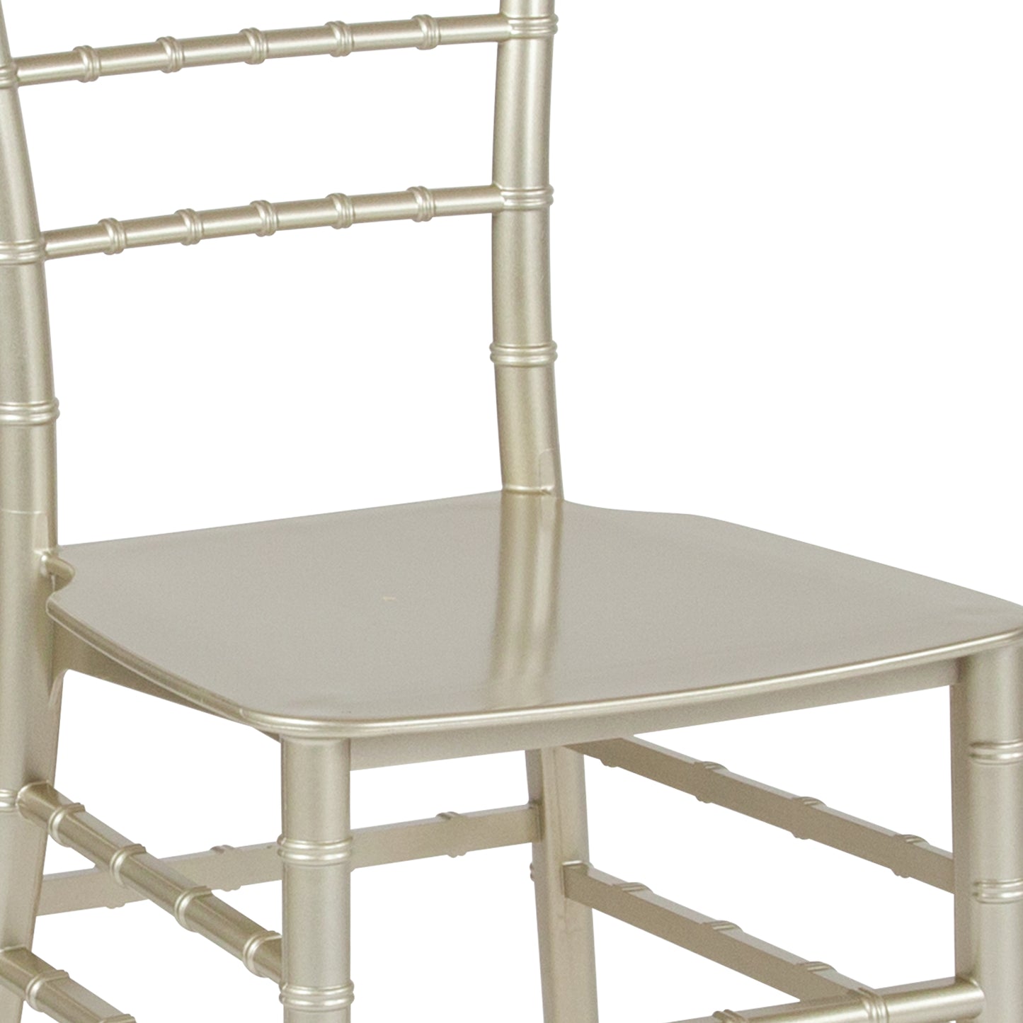 HERCULES Series Champagne Resin Stacking Chiavari Chair Champagne