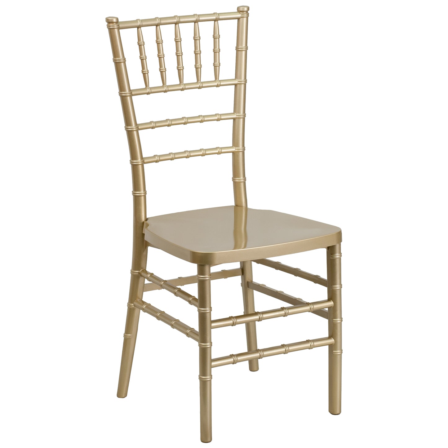 HERCULES PREMIUM Series Gold Resin Stacking Chiavari Chair Gold