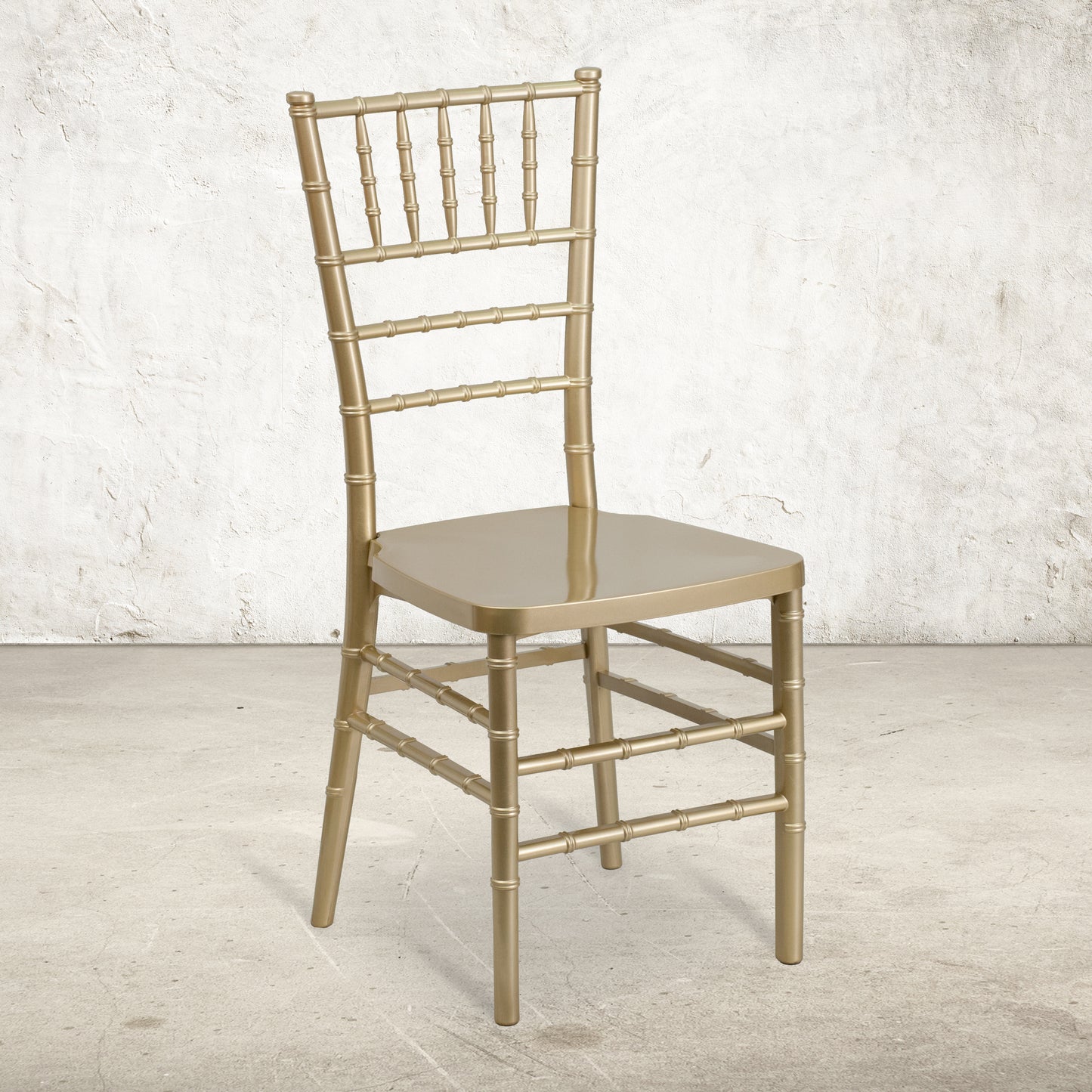 HERCULES PREMIUM Series Gold Resin Stacking Chiavari Chair Gold