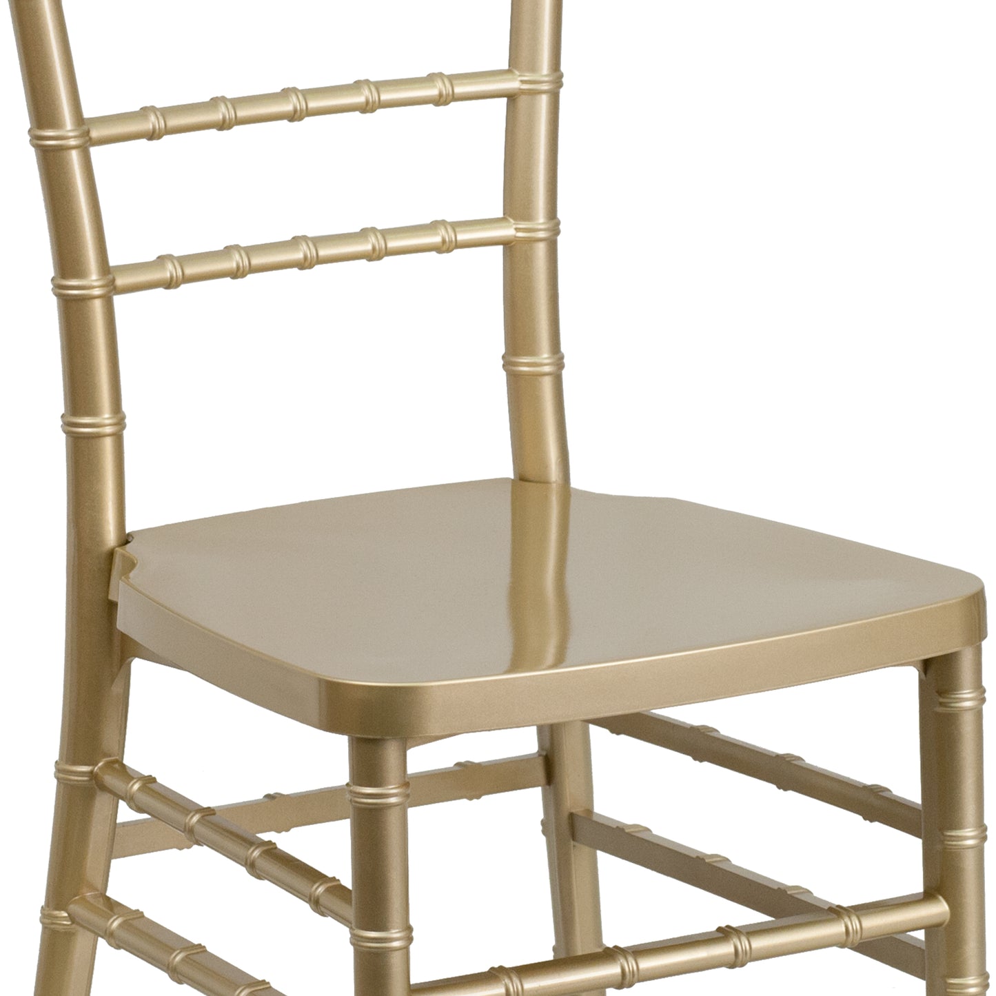 HERCULES PREMIUM Series Gold Resin Stacking Chiavari Chair Gold