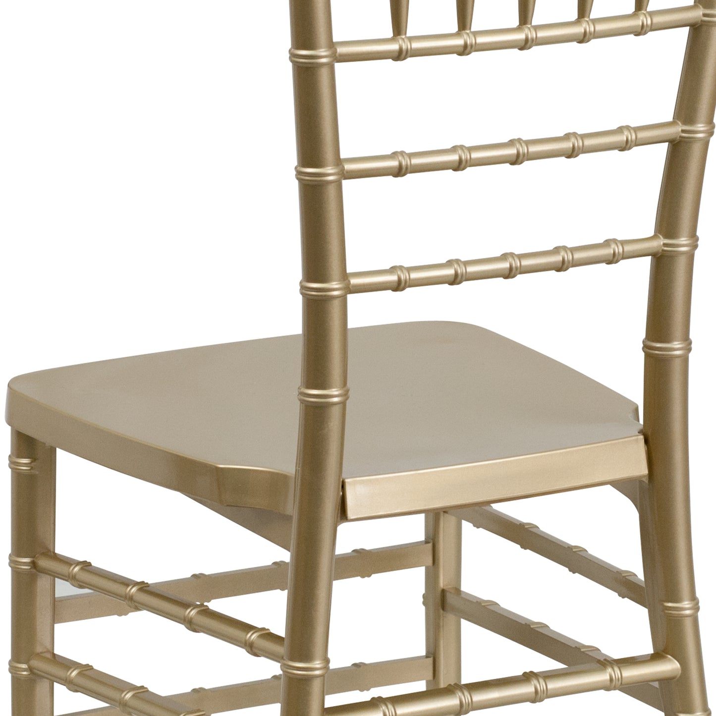 HERCULES PREMIUM Series Gold Resin Stacking Chiavari Chair Gold