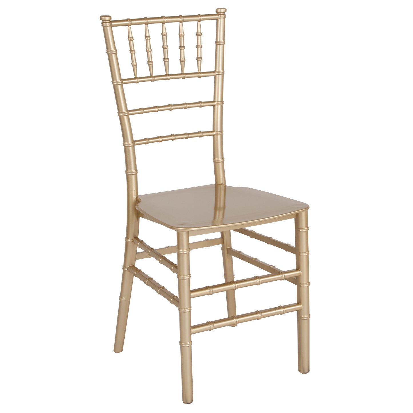 HERCULES Series Gold Resin Stacking Chiavari Chair Gold