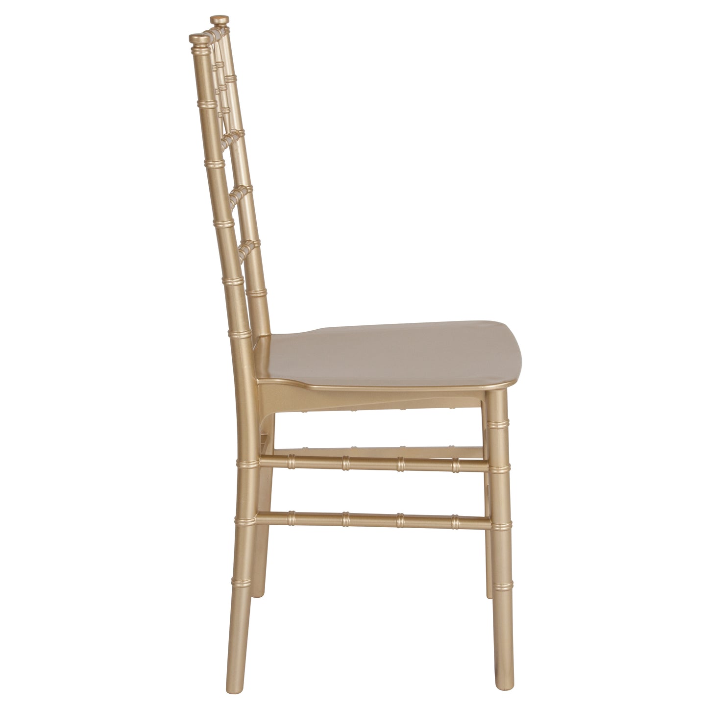 HERCULES Series Gold Resin Stacking Chiavari Chair Gold