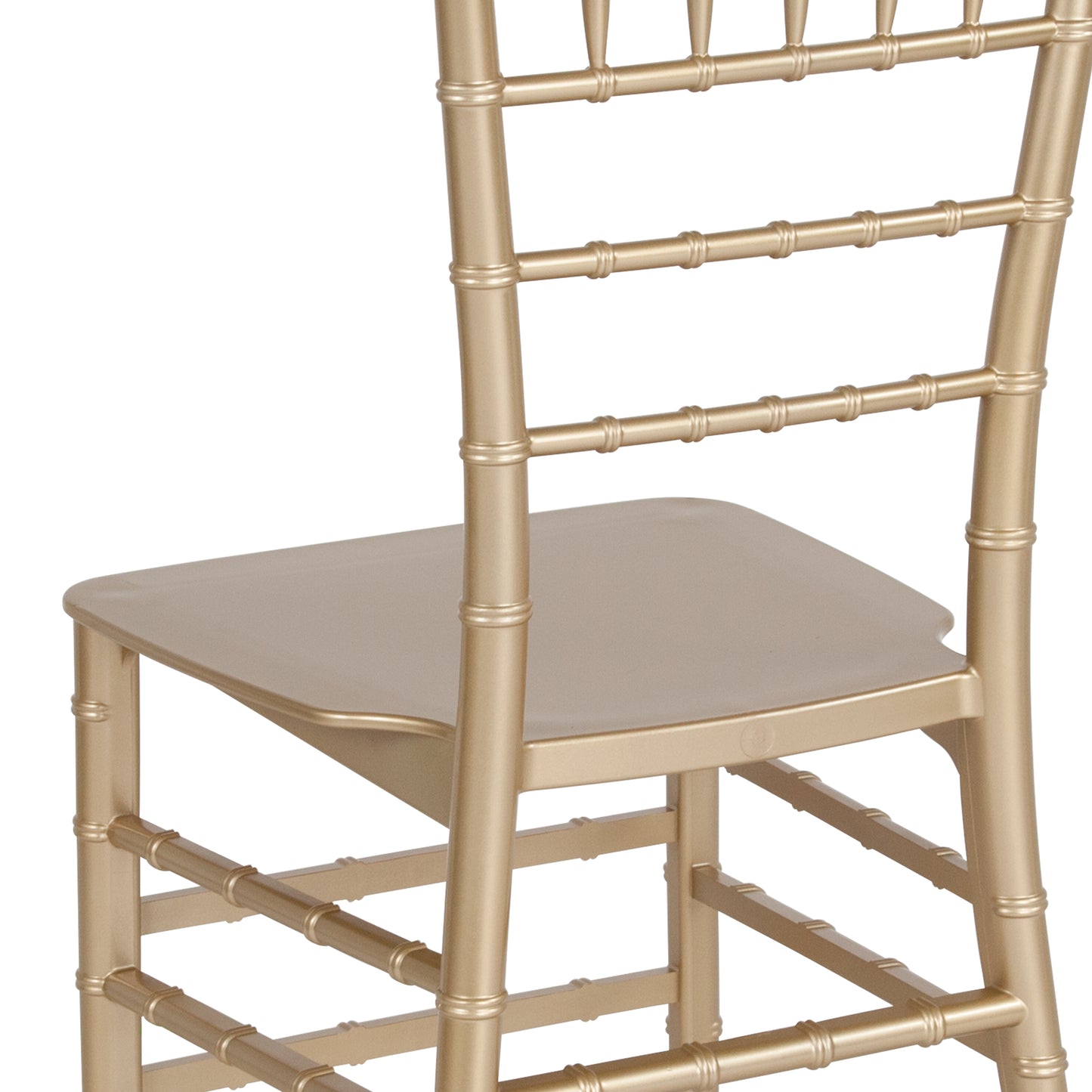 HERCULES Series Gold Resin Stacking Chiavari Chair Gold