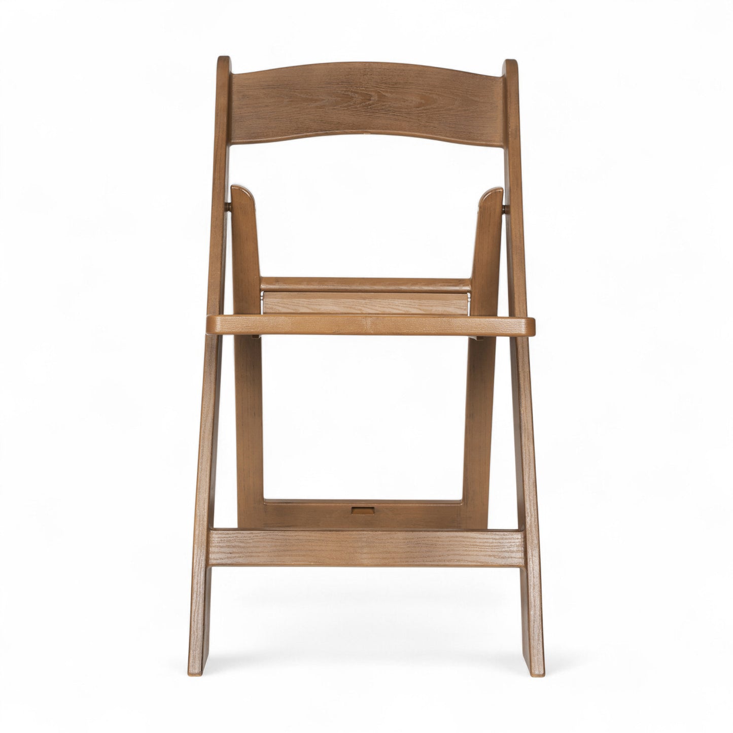 HERCULES Commercial Chestnut Indoor/Outdoor Lightweight Wood Look Resin Folding Event Chair with Slatted Seat Chestnut
