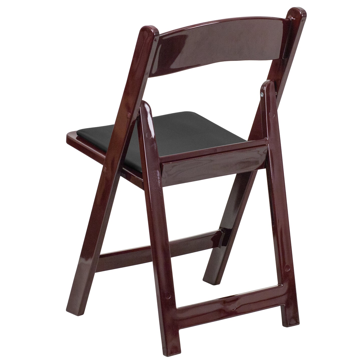 Hercules Folding Chair - Red Mahogany Resin - 2 Pack 800LB Weight Capacity Comfortable Event Chair - Light Weight Folding Chair Red Mahogany