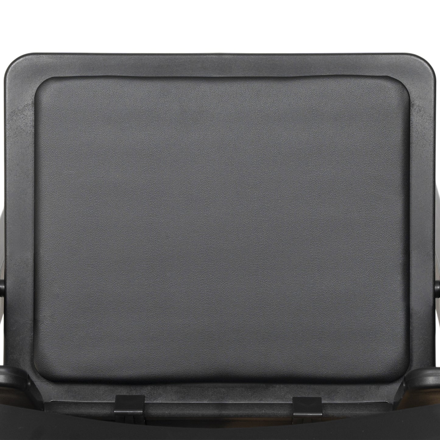 HERCULES Kids Black Resin Folding Chair with Black Vinyl Padded Seat Black