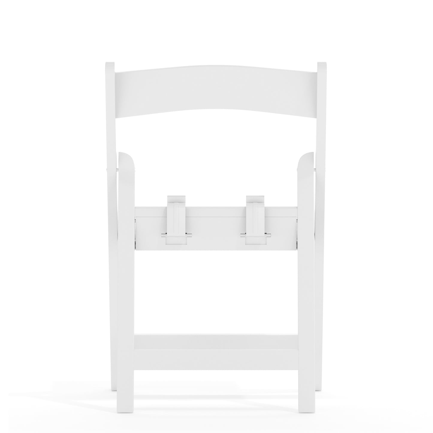 HERCULES Kids Folding Chairs with Padded Seats | Set of 2 White Resin Folding Chair with Vinyl Padded Seat for Kids White