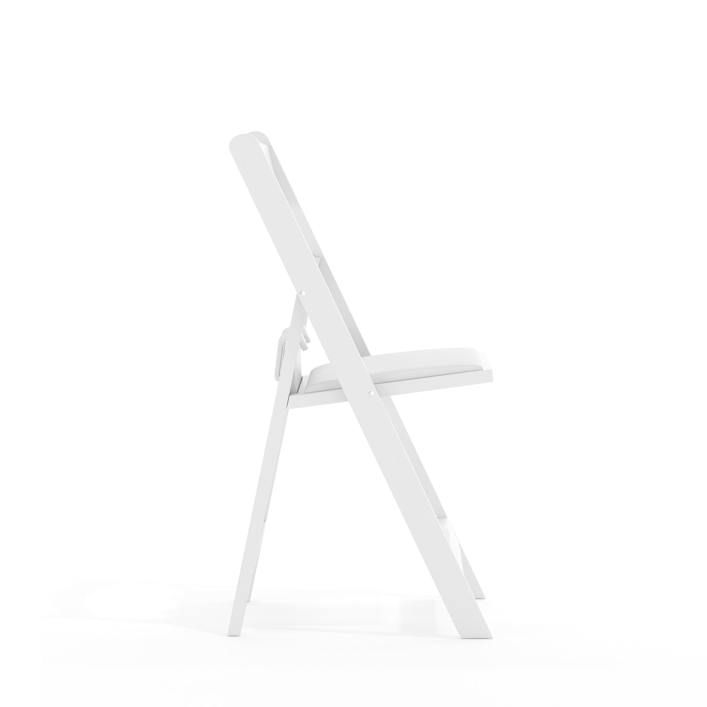HERCULES Kids Folding Chairs with Padded Seats | Set of 2 White Resin Folding Chair with Vinyl Padded Seat for Kids White