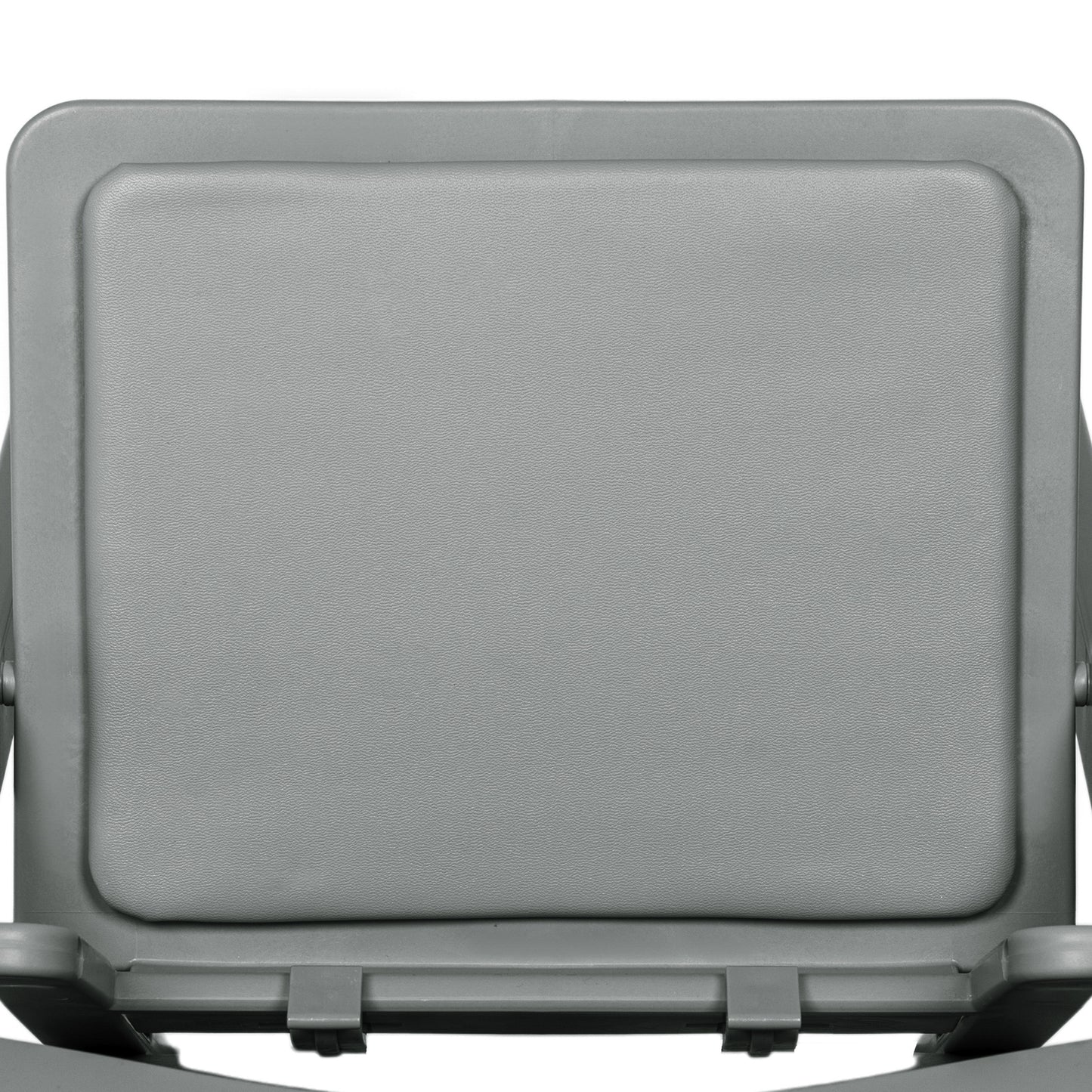 HERCULES Kids Gray Resin Folding Chair with White Gray Padded Seat Gray