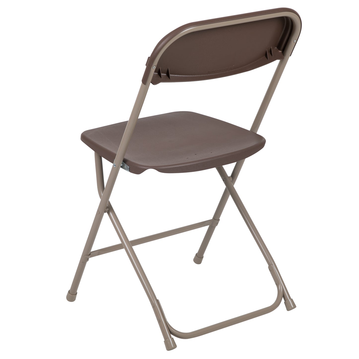 Hercules Series Plastic Folding Chair Brown - 2 Pack 650LB Weight Capacity Comfortable Event Chair-Lightweight Folding Chair Brown 2-LE-L-3-BROWN-GG
