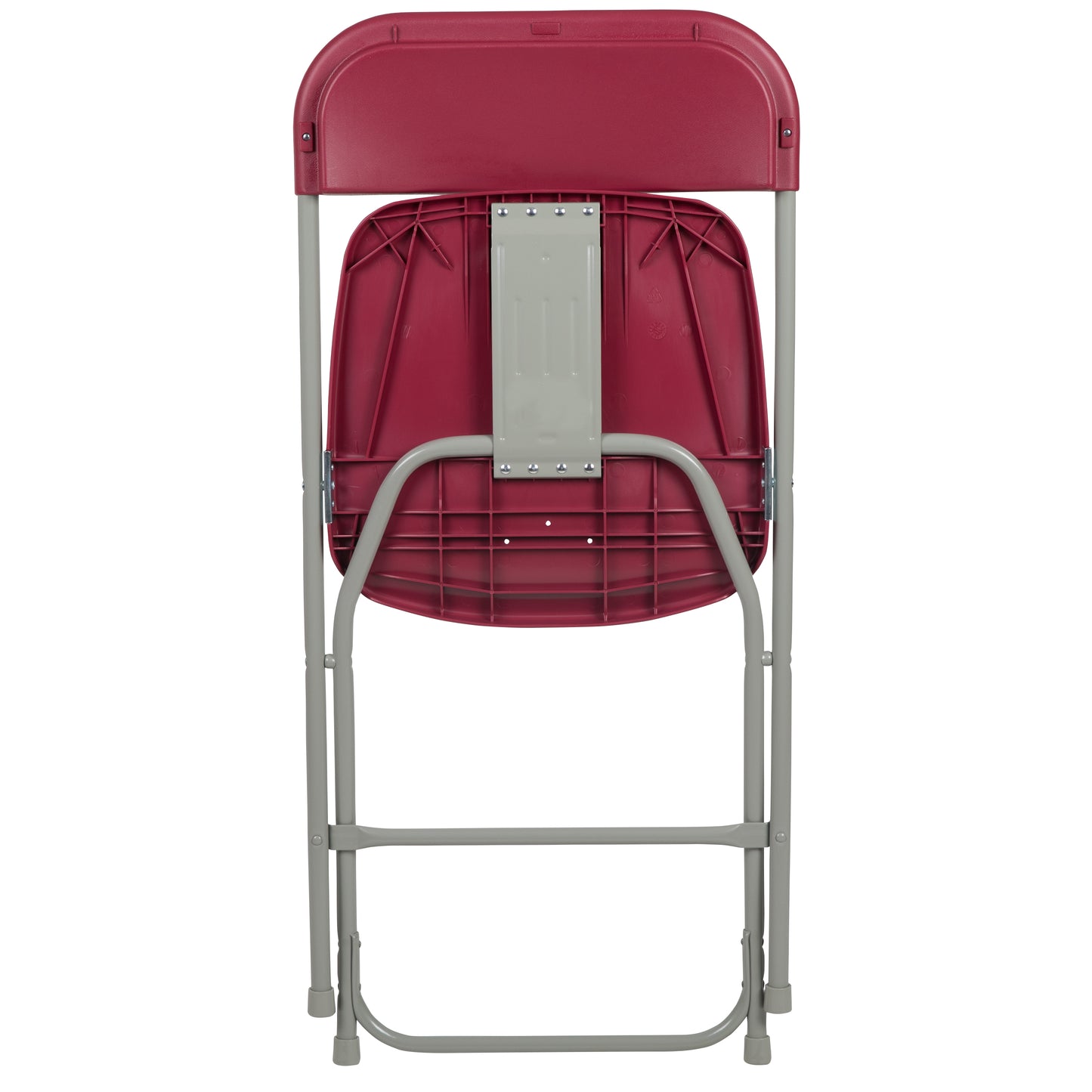 Hercules Series Plastic Folding Chair Red - 2 Pack 650LB Weight Capacity Comfortable Event Chair - Lightweight Folding Chair Red
