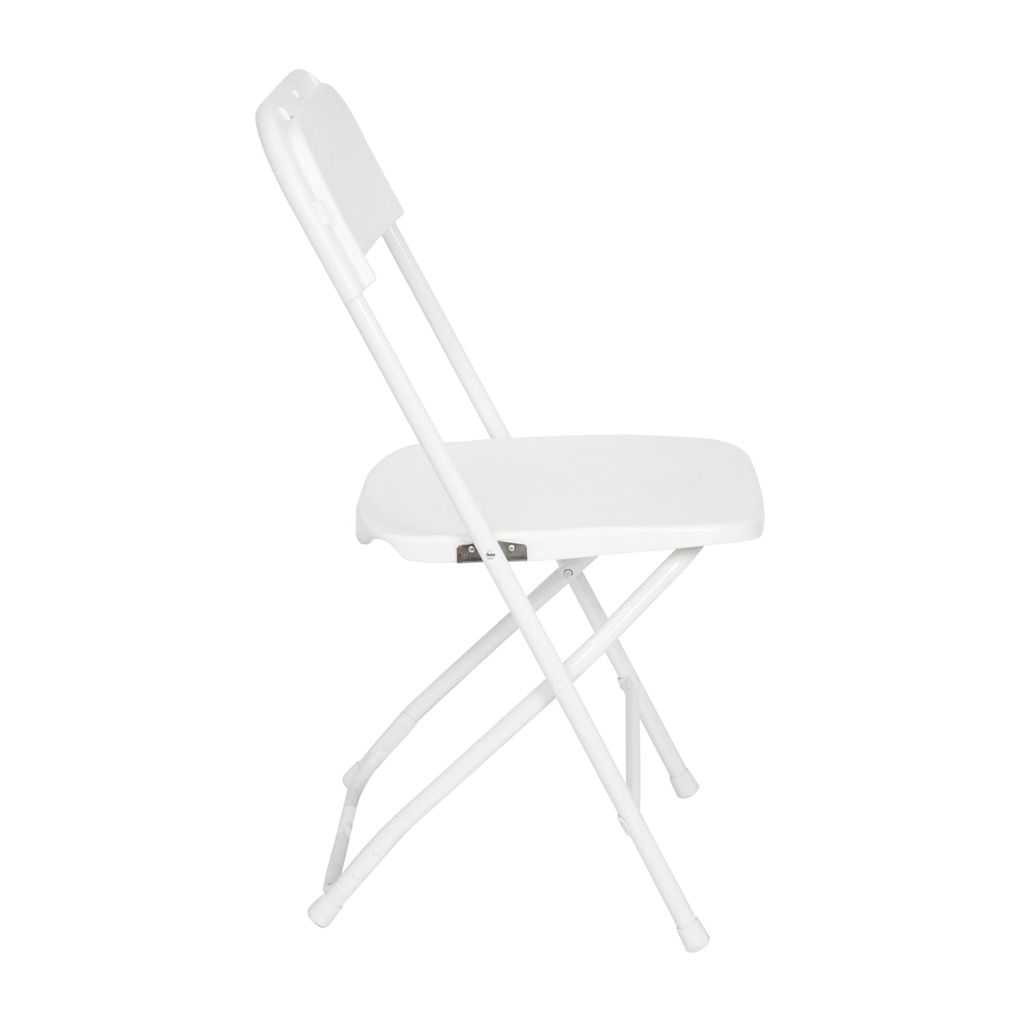 Hercules Big and Tall Commercial Folding Chair - Extra Wide 650LB. Capacity - Durable Plastic - White, 4-Pack White